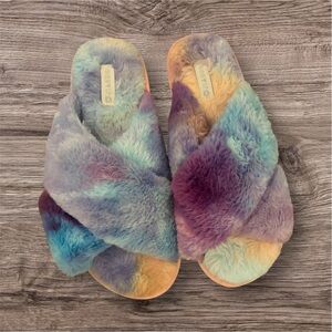 Colorful Plush Women's Slippers
